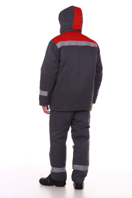 Костюм «КОС 549.1» серый с красным